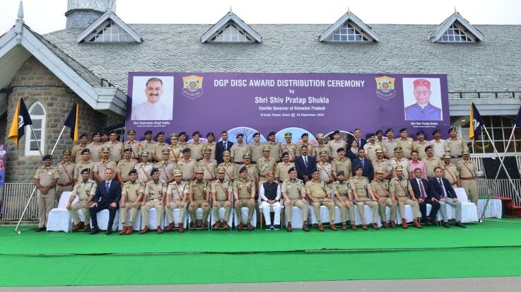  Governor honored 334 police personnel with DGP Disc Award