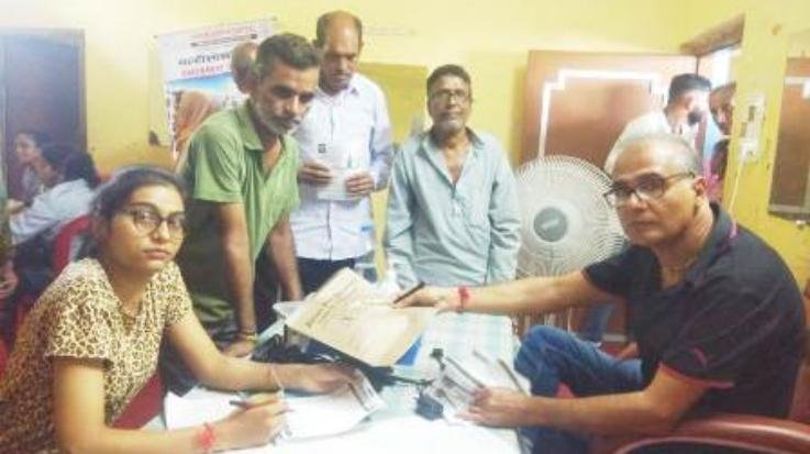 Jai Maa Chamunda Education and Welfare Society organized health checkup camp in Badukhar