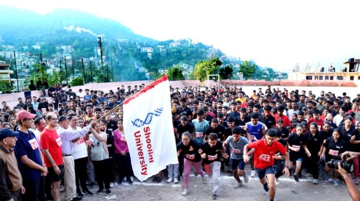 Solan: Teacher's Day celebrated with marathon race in Shoolini University