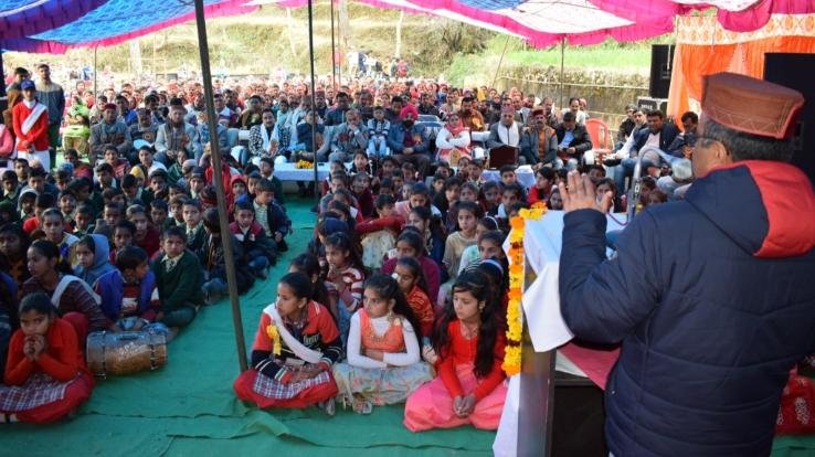 सहकारिता मंत्री ने लोहारघाट में शहीद राम रत्न संपर्क मार्ग का किया भूमि पूजन