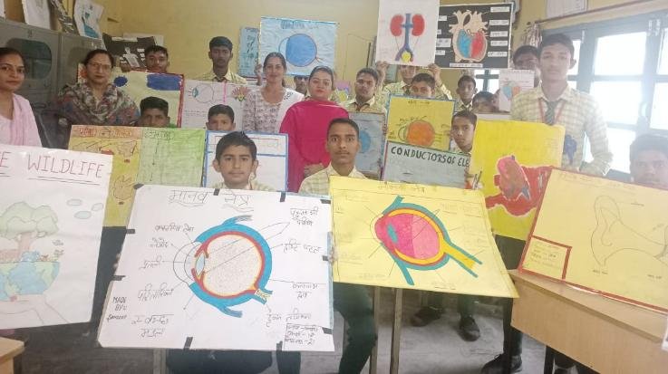 Jwalamukhi: To increase interest in science and mathematics among children, competitions were organized in Boys School Jwalamukhi.