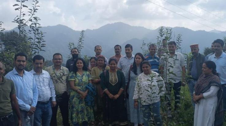 Trainees observed natural farming demonstration model in Mashobra