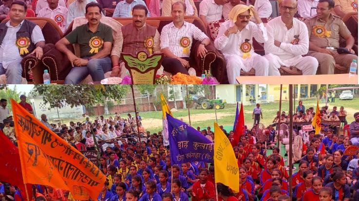 Indora: Under-19 girls sports competition started in Thakurdwara School