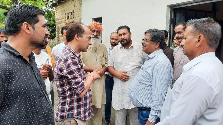 National Disaster Management Authority team visited flood affected Mand area in Indora sub-division.