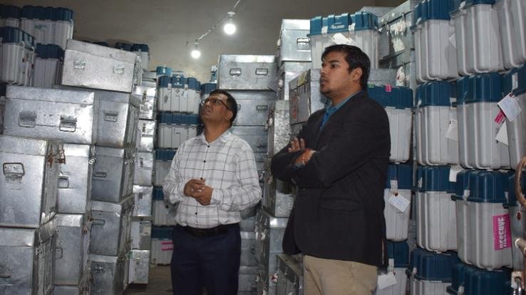 First level checking of EVM and VVPAT machines done