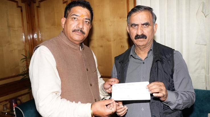  President of State State Cooperative Bank contributed to the disaster relief fund.