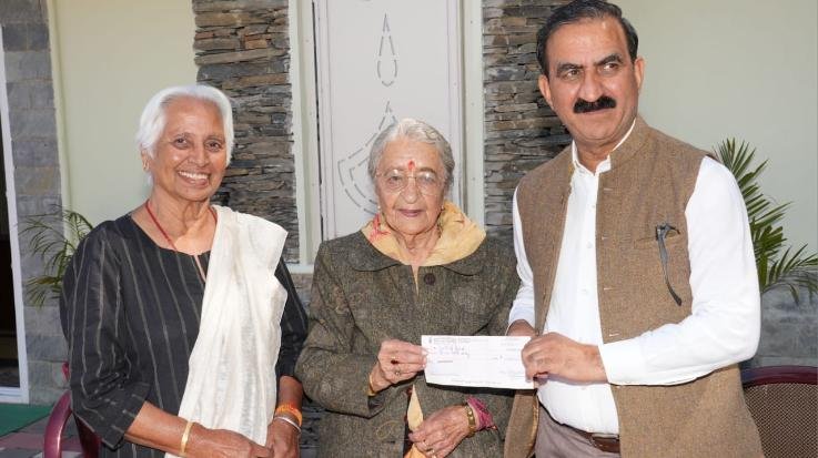Two elderly women of Shimla donated 1 lakh to disaster relief fund
