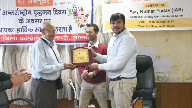 International Day of Older Persons celebrated at Kalyan Bhawan in Solan