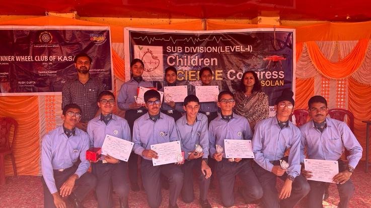 Students of Pinegrove Subathu performed brilliantly in the Children's Science Congress.