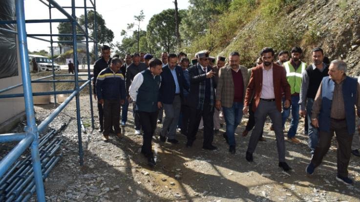  Dr. Shandil and Rohit Thakur inspected ITI Sayri