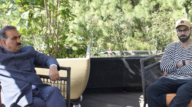  Dharamshala: CM Sukhu congratulated Virat Kohli on winning the match