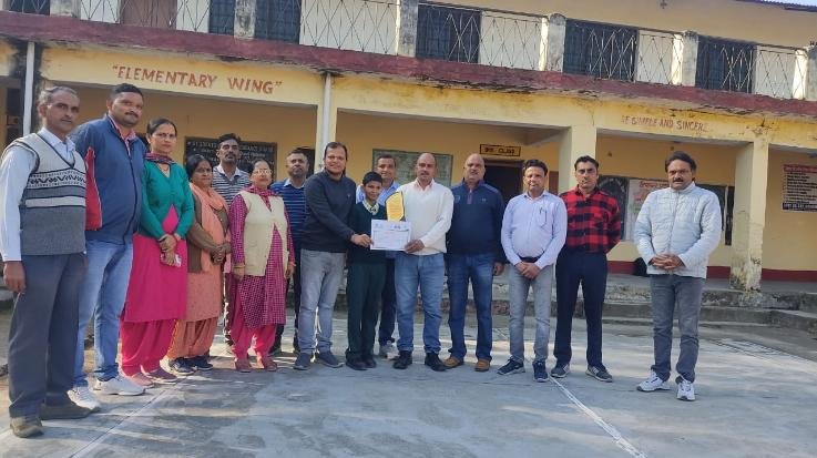 Dada Siba: First in Vaibhav Junior Math Olympiad of Nalsuha School
