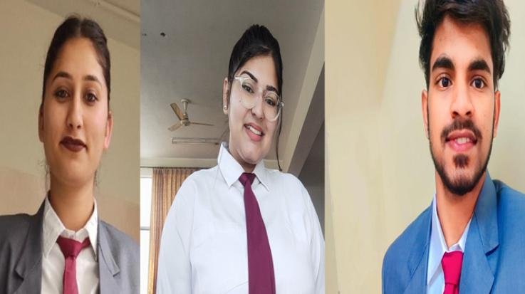  Solan: Three students of LR Institute in the merit of MBA II