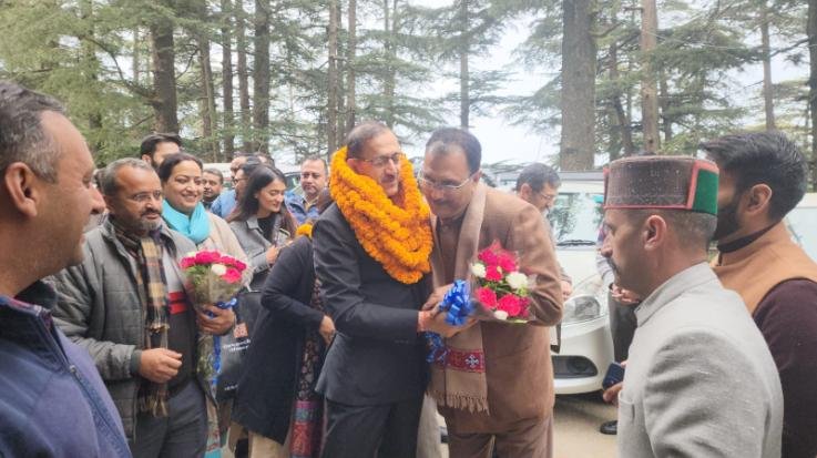Shimla: Yashwant Chhajta took charge as Vice President of HIMUDA.