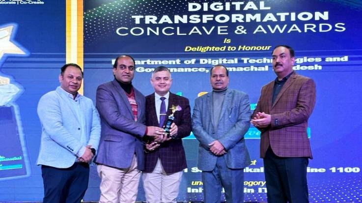  Himachal won two prestigious awards in Digital Transformation Conclave and Awards-2023
