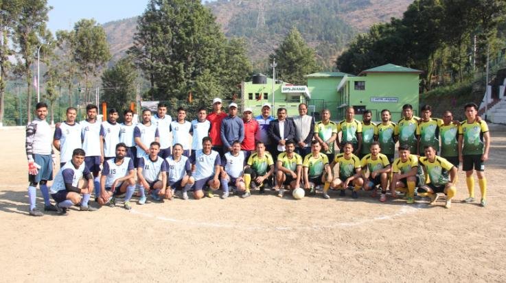 Rampur Bushahr: Rampur Hydro Power Station captured the football trophy.