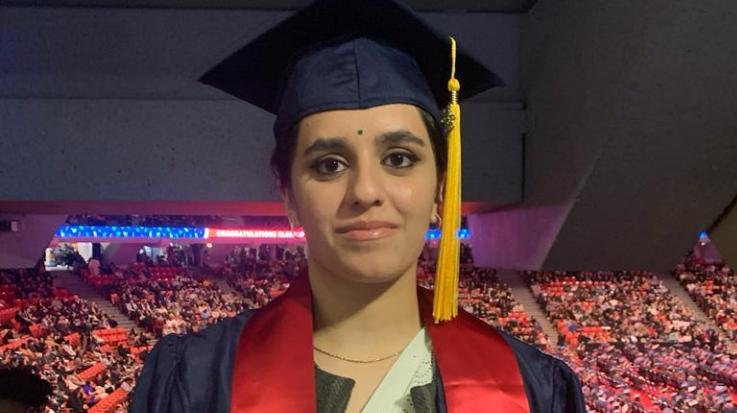 Indora: Mrinal Bhanot of Kandrori hoisted the flag in America University