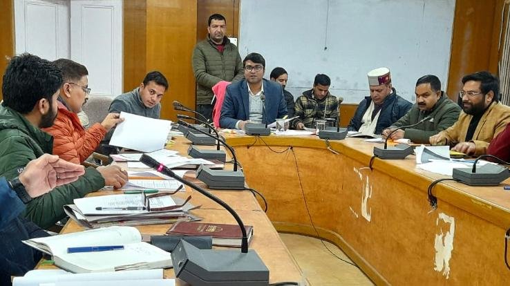 Bharmour: ADC held review meeting in Mini Secretariat strip