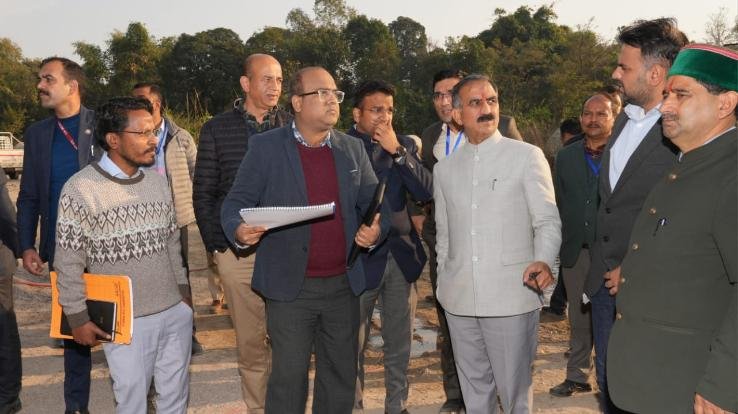 Dharamshala: Chief Minister conducted surprise inspection of under construction IT Park Chaitadu