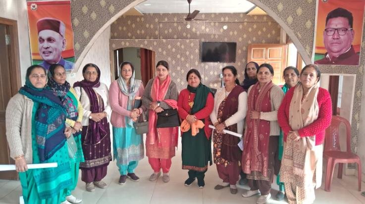 Hamirpur: BJP Mahila Morcha Badsar held organizational meeting in Mehre