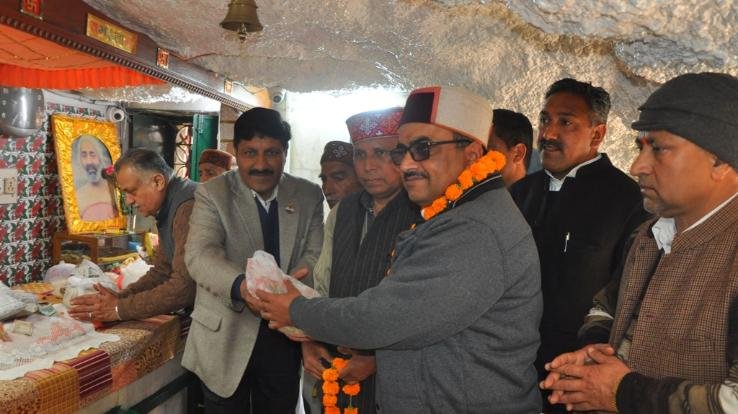 सुप्रसिद्ध जटोली मन्दिर में 50,000 लीटर पेयजल भण्डारण क्षमता टैैंक का किया भूमि पूजन