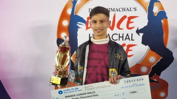 Solan: Divyanshu of Parwanoo won 'Dance Himachal Dance' competition