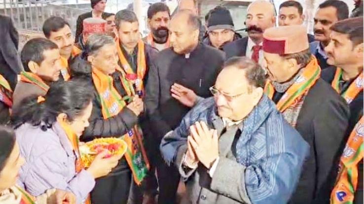  Dharamshala: JP Nadda gave election tips to BJP officials and workers 1232