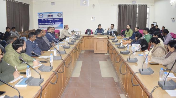  One day safe building construction training workshop organized in Dharamshala