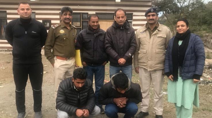 Dharamshala: Two accused arrested with 9.5 grams of heroin in Tarsuh, Kangra.