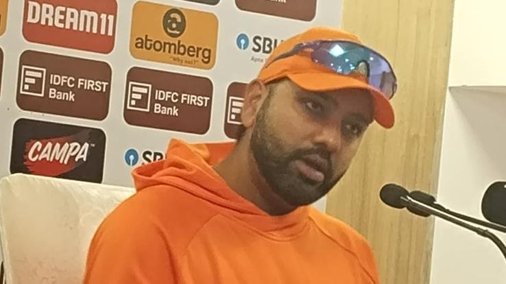 If there is any pressure during the match, we will reduce it by looking at the snow covered mountains: Rohit Sharma
