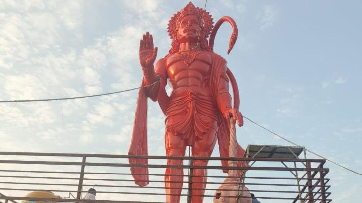 Kunihar: 25 feet statue of Hanuman ji installed in Pattabarawari