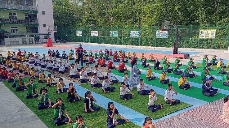 International Yoga Day celebrated at BL Central Senior Secondary School, Kunihar