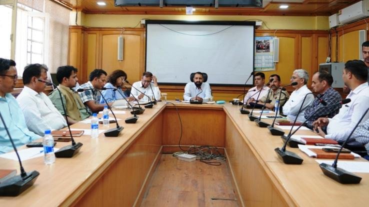 Meeting held in Kinnaur district regarding preparations for monsoon season