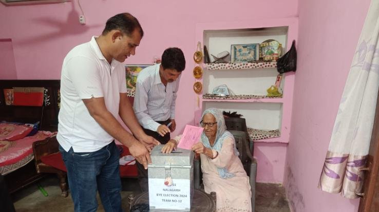 Solan: 359 voters voted from home through postal ballot for by-elections.