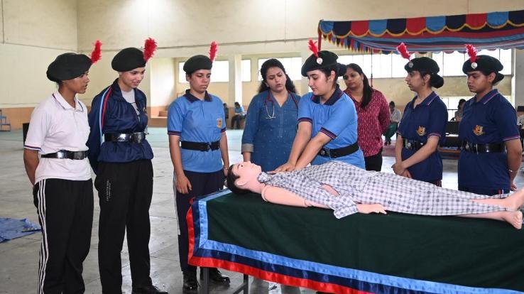 Solan: NCC cadets learned CPR technique