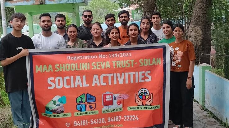 Tree plantation done by Maa Shoolini Seva Trust, Hunger Defense Army and Soul from Hills