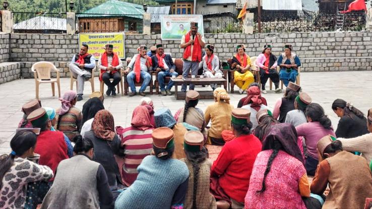 Awareness camp organized in Gram Panchayat Chitkul of Kinnaur district