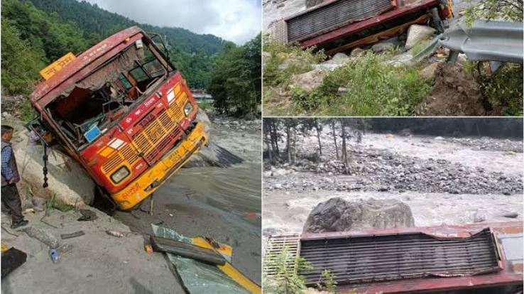 The bus went out of control and fell into the Beas river