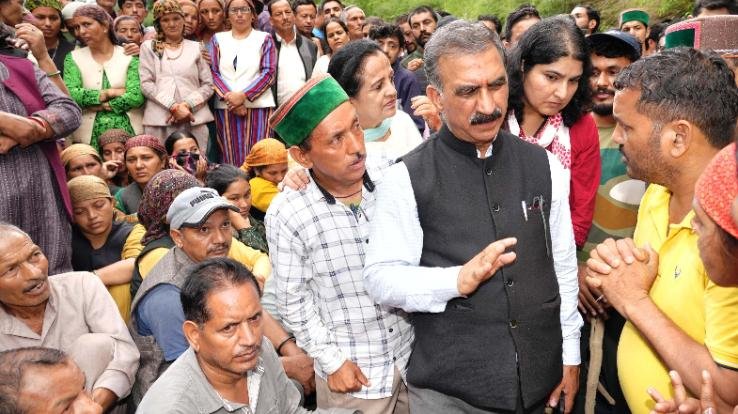Announcement of Rs 50 thousand as immediate relief to the affected people and Rs 5000 for house on rent: CM Sukhu