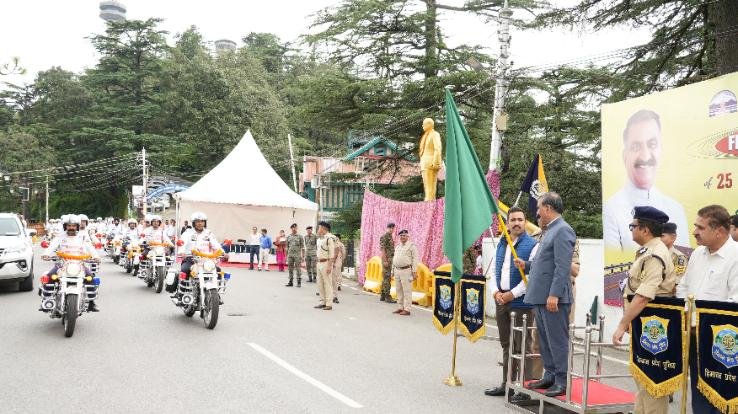 Chief Minister flagged off 25 patrolling motorcycles
