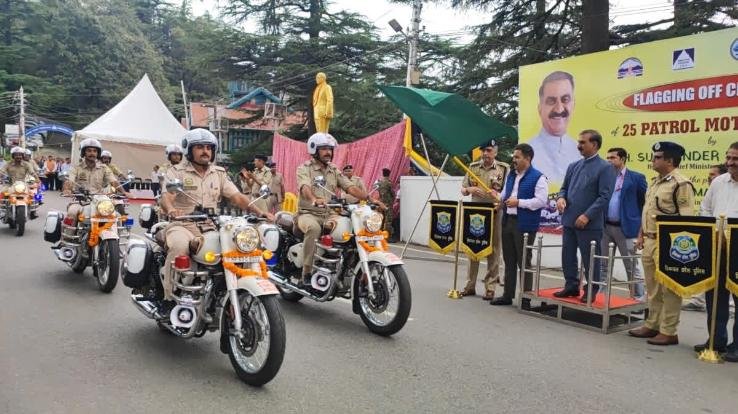 Chief Minister flagged off 25 patrolling motorcycles