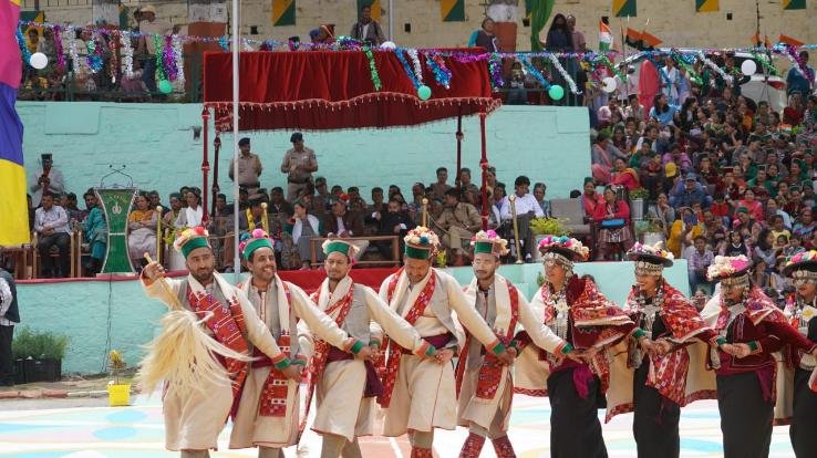 Kinnaur: District level Independence Day celebration celebrated with enthusiasm at ITBP Ground