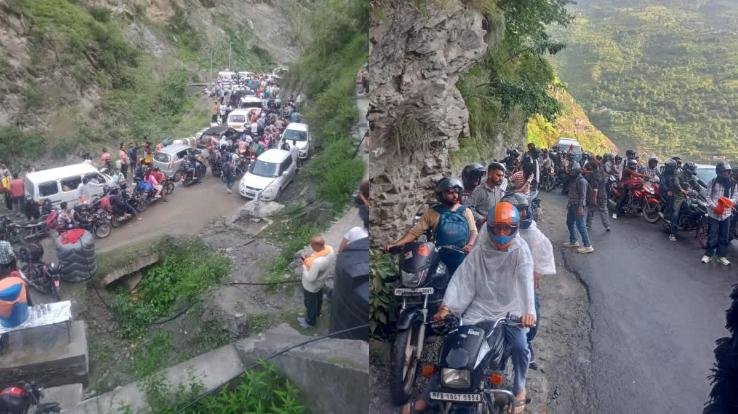 Himachal: Manimahesh Yatra starts from 26th August, flood of vehicles on Bharmour NH