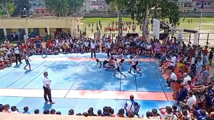 Many competitions took place on the second day of the ongoing District Level Under 14 Student Sports Competition in Kunihar.