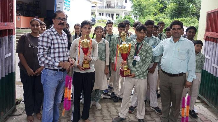 Dehra: Under-19 boys' section level sports competition concluded in School Chanour