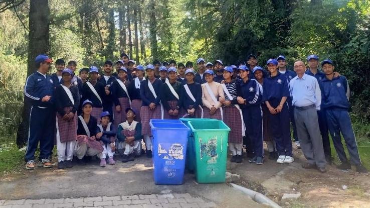 Chamba: Children launched cleanliness campaign in the NSS camp going on in Dalhousie School.