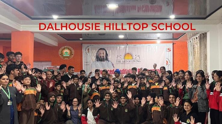 Dalhousie Hilltop School welcomes Shiv Prasad, CEO, Art of Living Educational Trust for Advanced Meditation Program