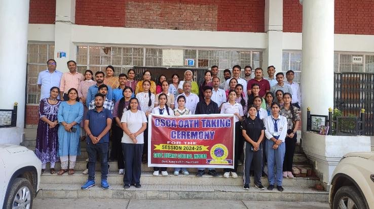 Indora: Oath taking ceremony organized in college