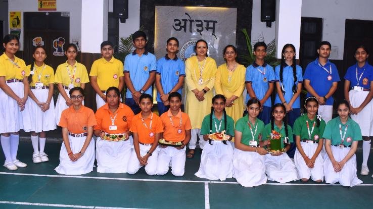 Salad making competition organized in DAV Bhadoli School