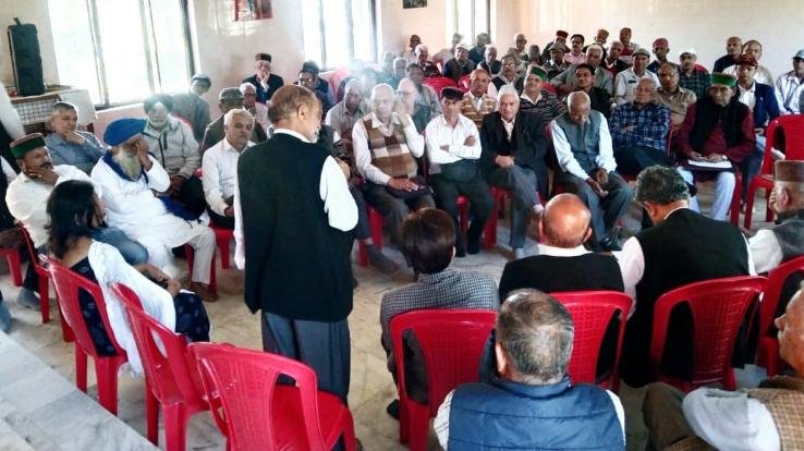 Kunihar: For the 7th time, KD Sharma unanimously became the head of District Pensioners and Senior Citizens Welfare Organization, District Solan.